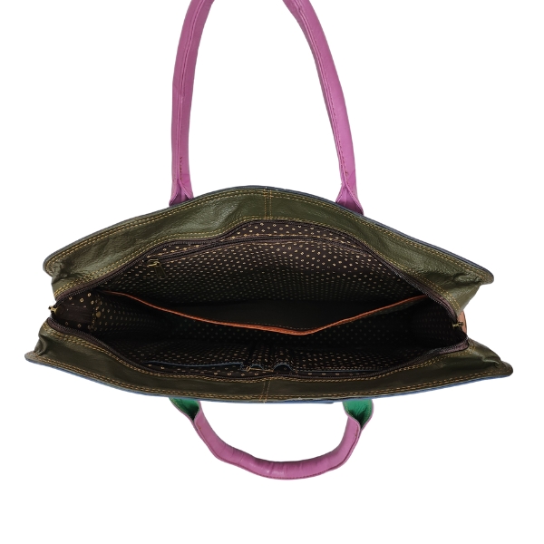 Fairtrade restleer laptoptas