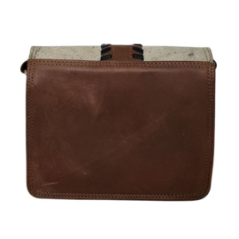Fairtrade restleer handtas