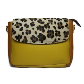 Fairtrade restleer schoudertas