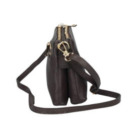 Trendy leren schoudertas