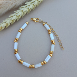Armband Beige/Goud
