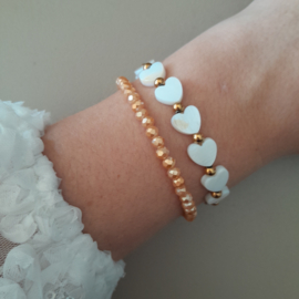 Armband Zalmroze