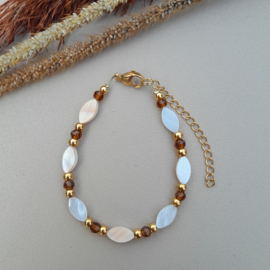 Armband Roestbruin Mix