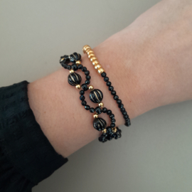 Armband Goud/Zwart Shine