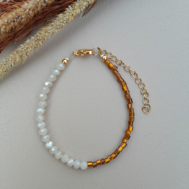 Armband Roestbruin Shine