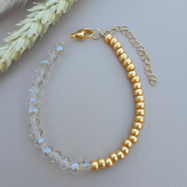 Armband Goud/Beige Shine