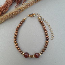 Armband Bruin Shine