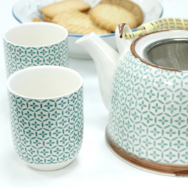 Kruidenthee Servies - Groen Mozaïek
