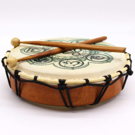 Chakra Sjamanistische Trommel met Stokken - 25cm