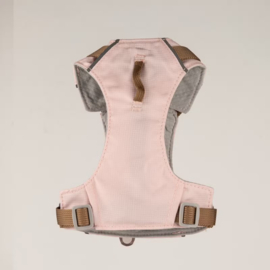 Hondentuigje met Rozenkwarts – Roze Edelsteen Hondenharnas 2-4 kg