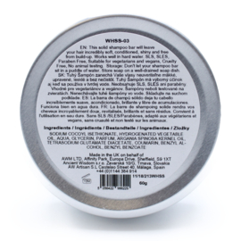 Vegan Wild Hare Shampoo Bar in Blik - 60gr - Harige Kokosnoot