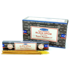 Satya Wierook Zwarte Opium – Doos 12 x 15g