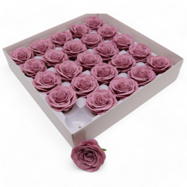 Zeeprozen - Groot (7-Laags) Vintage Roos - 25 Stuks - Oud Roze