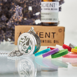 Aromatherapie Geurketting – Muziek Noten – 25mm