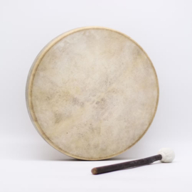 Sjamanentrommel & Stok – Geest van de Wolf – Stembaar – 40 cm