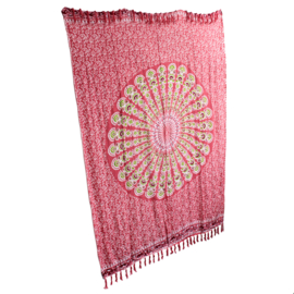Mandala Sarong - Robijnrood
