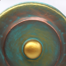 Healing Gong In Standaard - Groen - 35cm