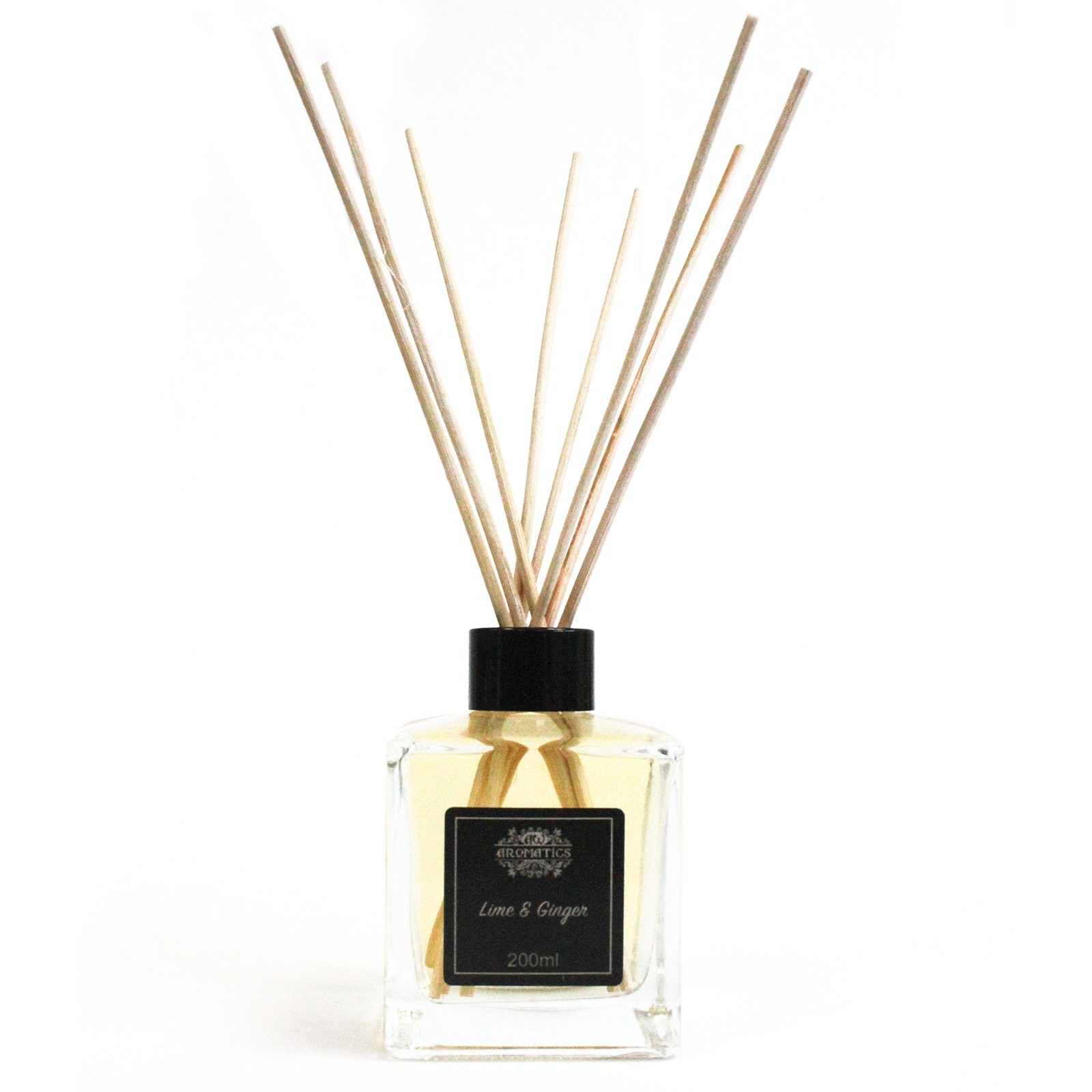 Geurstokjes - Limoen & Gember - 200ml Riet Diffuser