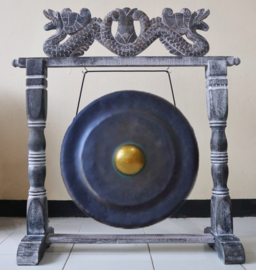 Healing Gong In Standaard - Zwart - 35cm