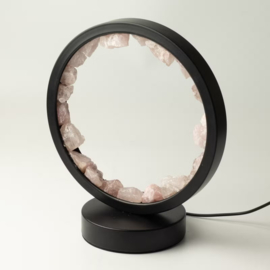 Edelsteen Halo Lamp – Zen Lichaam – Rozenkwarts