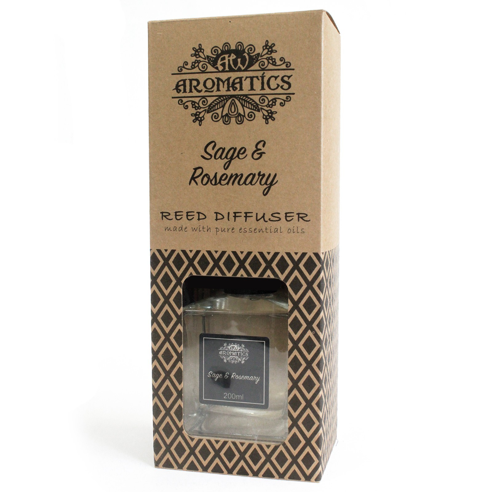 Geurstokjes - Salie & Rozemarijn - 200ml Riet Diffuser