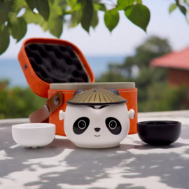 Panda Kruidenthee Servies met Twee Kopjes – Complete Reisset