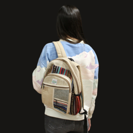Rugzak -Hemp - Zig Zag Ritsen - Small