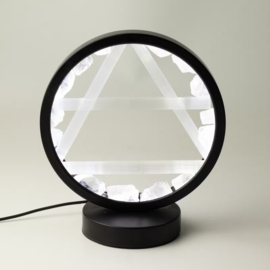 Edelsteen Halo Lamp – Lucht – Bergkristal & Seleniet