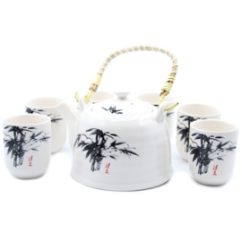 Kruidenthee Servies - Wit Oosters