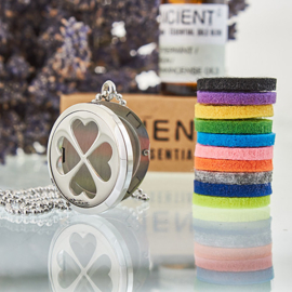 Aromatherapie Geurketting – Klavertje Vier – 30mm