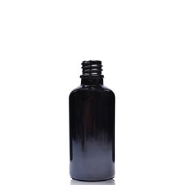 Mengflesjes 30ml Zwart met Aluminium Dop - 110st