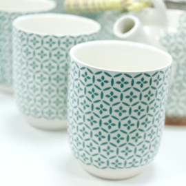Kruidenthee Servies - Groen Mozaïek