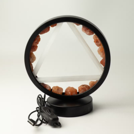 Edelsteen Halo Lamp – Vuur – Carneool & Seleniet