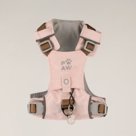 Hondentuigje met Rozenkwarts – Roze Edelsteen Hondenharnas 2-4 kg