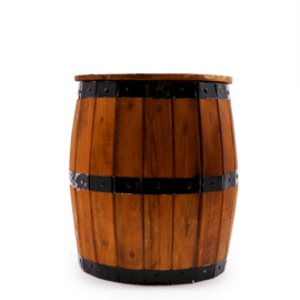 Biervatkruk - Naturel - Albasia Hout - Met Opbergruimte - 38cmx32cm