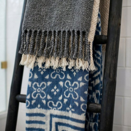 Woonladder Teakhout Zwart – 1.5 M