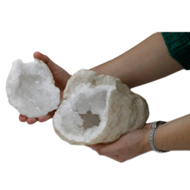Calciet Geodes Geopend - 15 Tot 18 cm