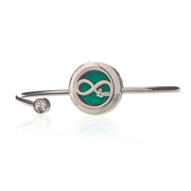 Aromatherapie Geurarmband met Kristal – Oneindige Liefde – 20mm