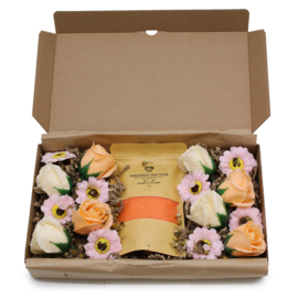 Badzout & Zeepbloemen Cadeauset - Totaal Detoxen