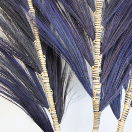 Rayung Gras Pluimen – Blauw – 1,6m – Set van 3