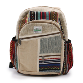 Rugzak -Hemp - Zig Zag Ritsen - Small