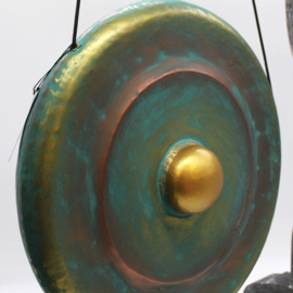 Healing Gong In Standaard - Groen - 35cm