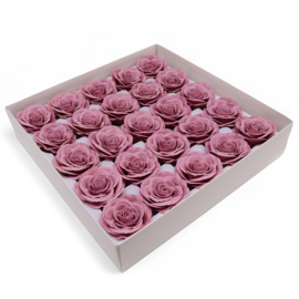 Zeeprozen - Groot (7-Laags) Vintage Roos - 25 Stuks - Oud Roze
