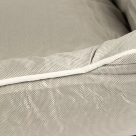 Beige Hondenmand Medium – Kaki 70x60 cm met Verhoogde Rand