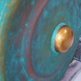 Healing Gong In Standaard - Groen - 35cm