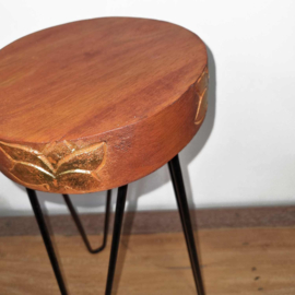 Ronde Plantentafel - Terracotta & Gouden Details