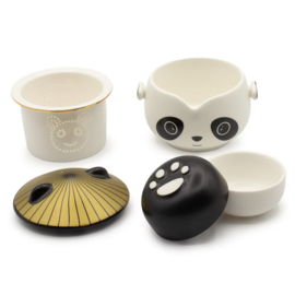 Panda Kruidenthee Servies met Twee Kopjes – Complete Reisset