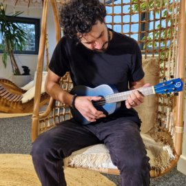 Ambachtelijk Handgemaakte Ukelele - Blauw