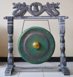 Healing Gong In Standaard - Groen - 25cm