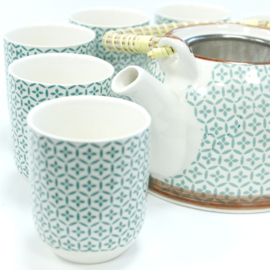 Kruidenthee Servies - Groen Mozaïek